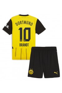 Borussia Dortmund Julian Brandt #10 Jalkapallovaatteet Lasten Kotipeliasu 2024-25 Lyhythihainen (+ Lyhyet housut)